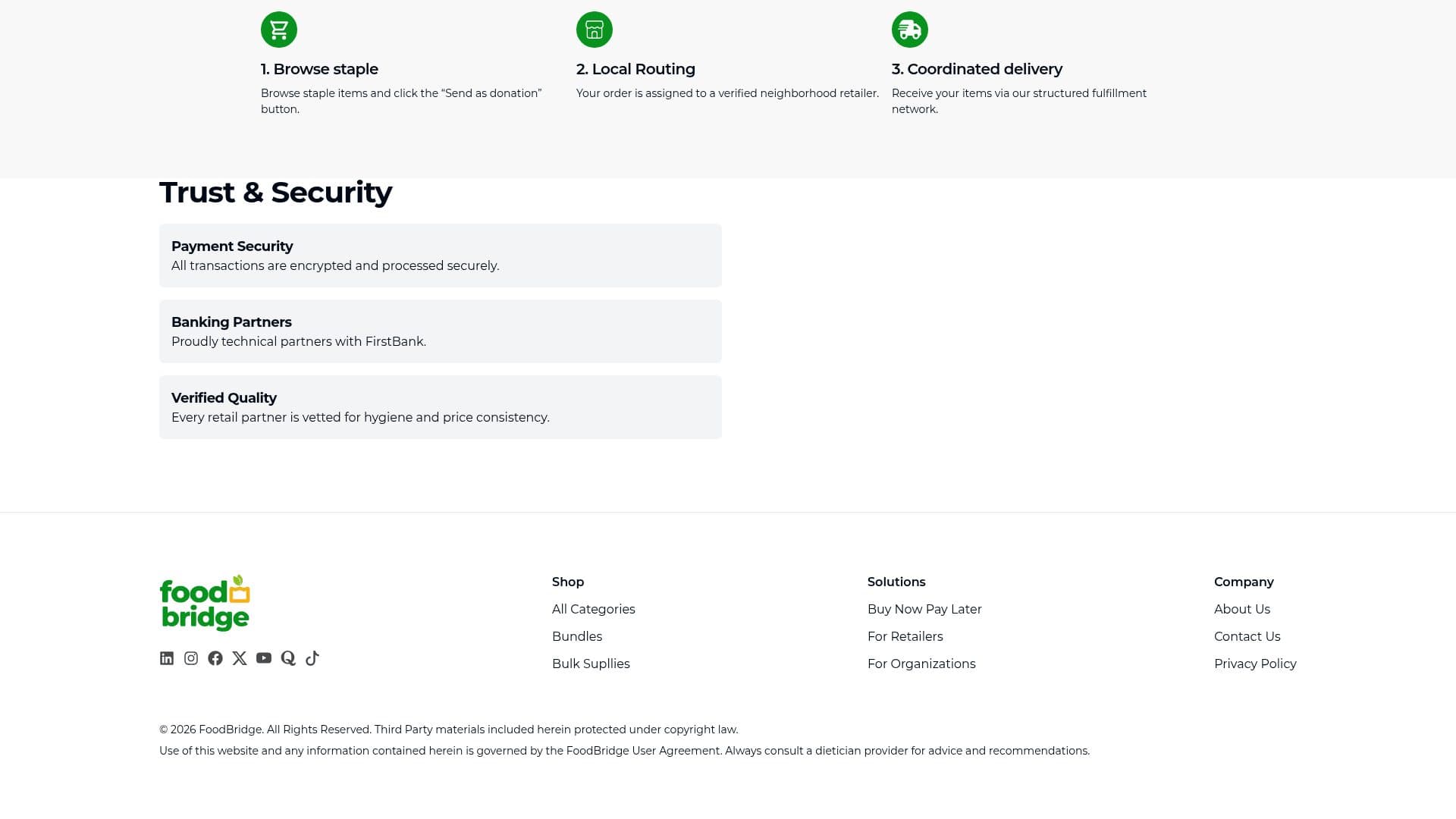 Product and operational workflow