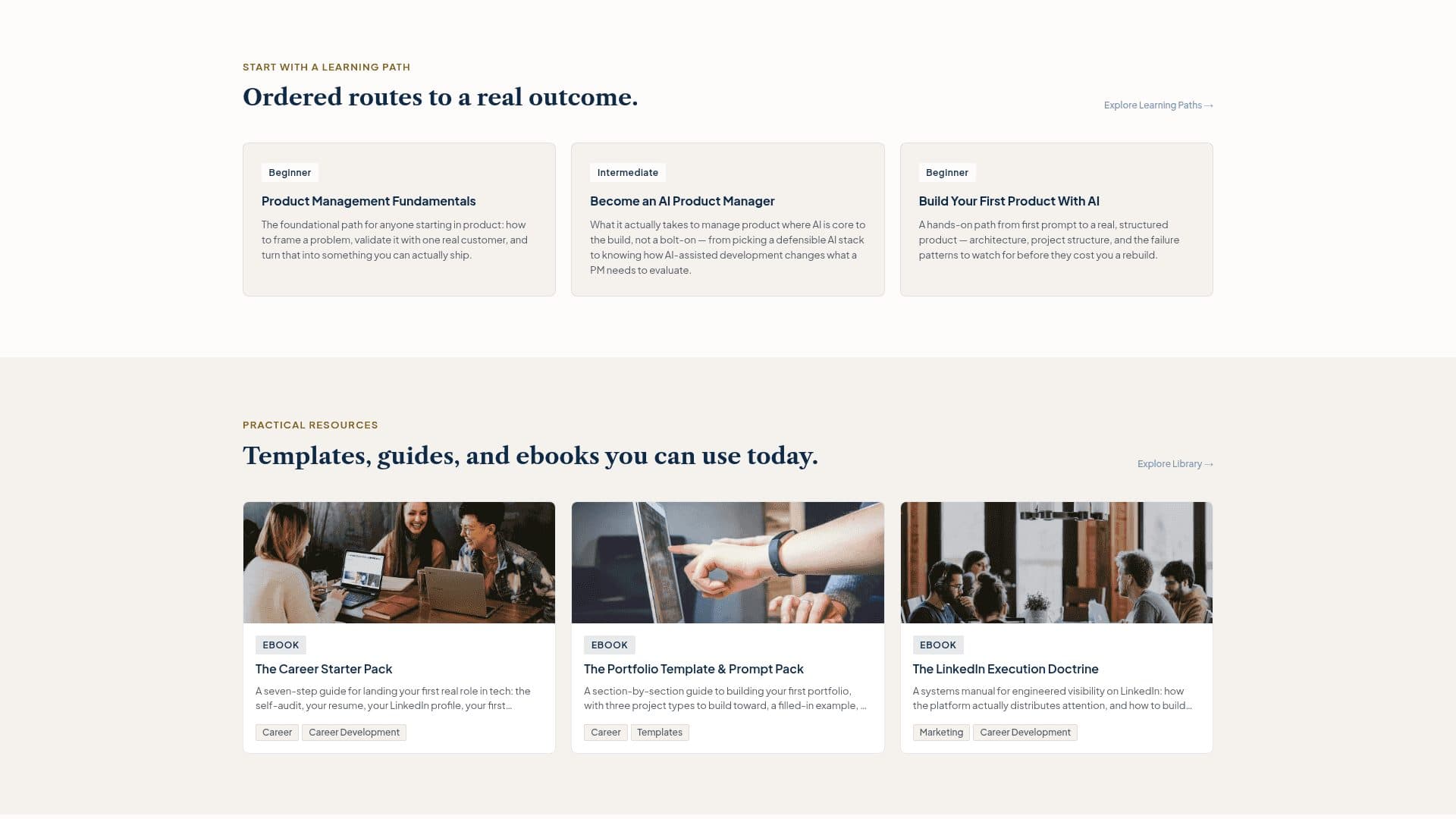 Knowledge and resource library